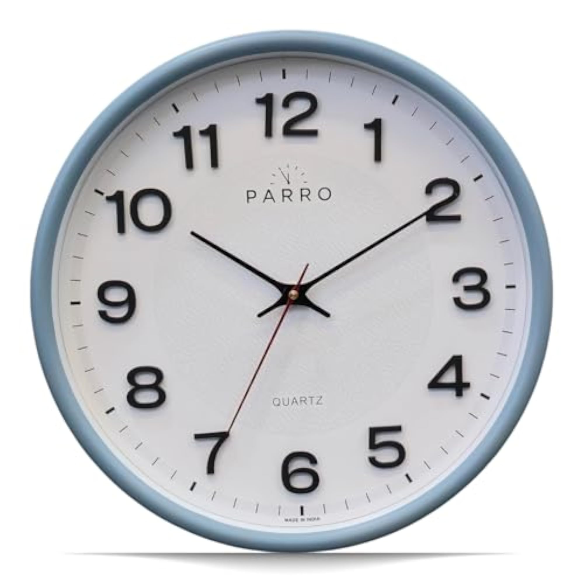 Stylish 12-Inch Quartz Analog Plastic Wall Clock